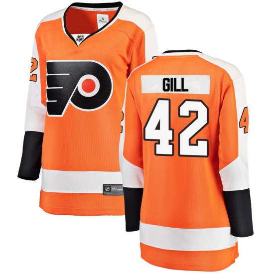 Women's Fanatics Branded Philadelphia Flyers Spencer Gill Home Jersey - Orange Breakaway