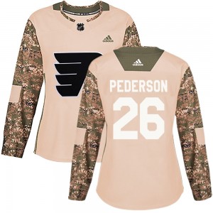 Women's Adidas Philadelphia Flyers Lane Pederson Veterans Day Practice Jersey - Camo Authentic