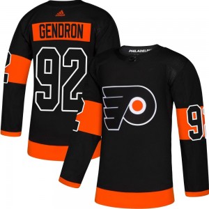 Youth Adidas Philadelphia Flyers Alexis Gendron Alternate Jersey - Black Authentic
