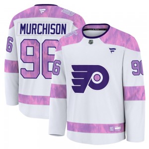 Fanatics Philadelphia Flyers Ty Murchison 2024 Hockey Fights Cancer Practice Jersey - White Premium