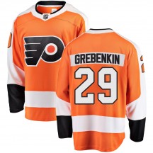 Fanatics Branded Philadelphia Flyers Nikita Grebenkin Home Jersey - Orange Breakaway