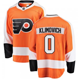 Fanatics Branded Philadelphia Flyers Danila Klimovich Home Jersey - Orange Breakaway