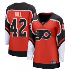 Women's Fanatics Branded Philadelphia Flyers Spencer Gill 2020/21 Special Edition Jersey - Orange Breakaway