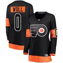 Women's Fanatics Branded Philadelphia Flyers Joseph Woll Alternate Jersey - Black Breakaway