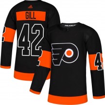 Adidas Philadelphia Flyers Spencer Gill Alternate Jersey - Black Authentic