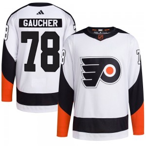 Adidas Philadelphia Flyers Jacob Gaucher Reverse Retro 2.0 Jersey - White Authentic
