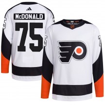 Adidas Philadelphia Flyers Hunter McDonald Reverse Retro 2.0 Jersey - White Authentic