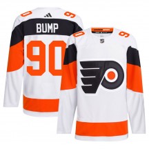Adidas Philadelphia Flyers Alex Bump 2024 Stadium Series Primegreen Jersey - White Authentic