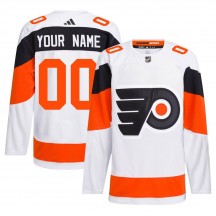 Adidas Philadelphia Flyers Custom Custom 2024 Stadium Series Primegreen Jersey - White Authentic
