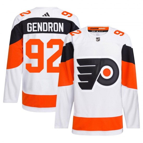 Adidas Philadelphia Flyers Alexis Gendron 2024 Stadium Series Primegreen Jersey - White Authentic