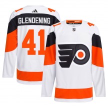 Adidas Philadelphia Flyers Luke Glendening 2024 Stadium Series Primegreen Jersey - White Authentic