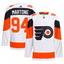 Adidas Philadelphia Flyers Porter Martone 2024 Stadium Series Primegreen Jersey - White Authentic
