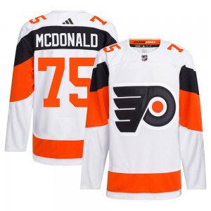 Adidas Philadelphia Flyers Hunter McDonald 2024 Stadium Series Primegreen Jersey - White Authentic