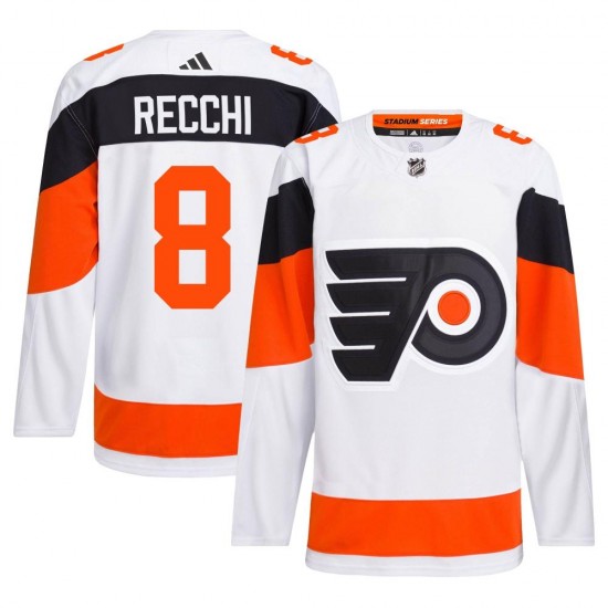 Adidas Philadelphia Flyers Mark Recchi 2024 Stadium Series Primegreen Jersey - White Authentic