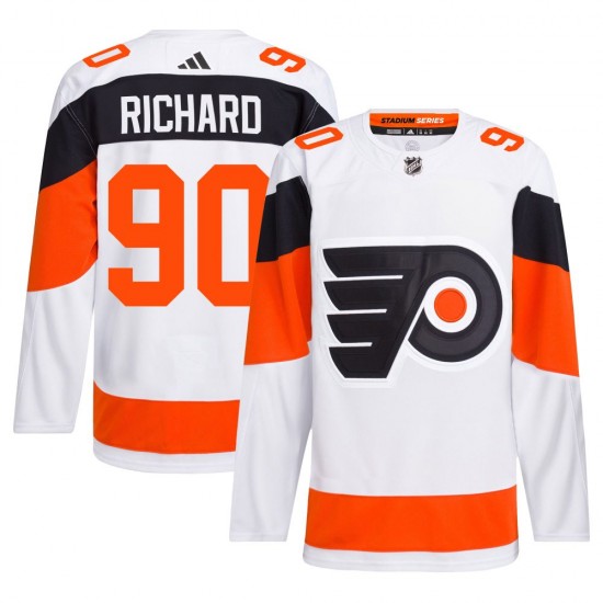 Adidas Philadelphia Flyers Anthony Richard 2024 Stadium Series Primegreen Jersey - White Authentic