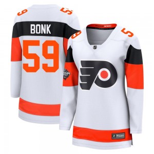 Women's Fanatics Branded Philadelphia Flyers Oliver Bonk 2024 Stadium Series Jersey - White Breakaway