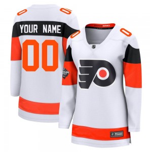 Women's Fanatics Branded Philadelphia Flyers Custom Custom 2024 Stadium Series Jersey - White Breakaway