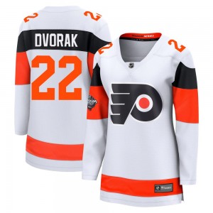 Women's Fanatics Branded Philadelphia Flyers Christian Dvorak 2024 Stadium Series Jersey - White Breakaway