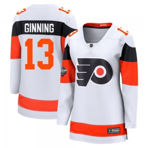 Women's Fanatics Branded Philadelphia Flyers Adam Ginning 2024 Stadium Series Jersey - White Breakaway