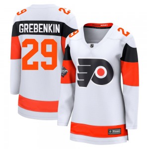 Women's Fanatics Branded Philadelphia Flyers Nikita Grebenkin 2024 Stadium Series Jersey - White Breakaway