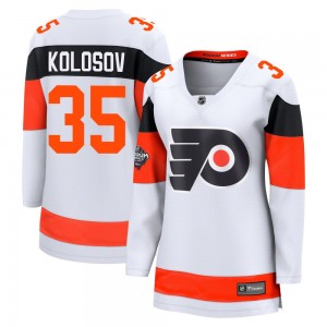 Women's Fanatics Branded Philadelphia Flyers Aleksei Kolosov 2024 Stadium Series Jersey - White Breakaway
