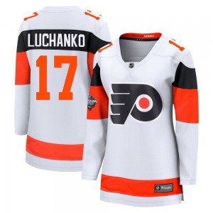 Women's Fanatics Branded Philadelphia Flyers Jett Luchanko 2024 Stadium Series Jersey - White Breakaway