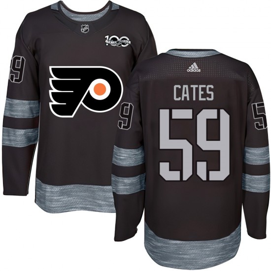 Youth Philadelphia Flyers Jackson Cates 1917-2017 100th Anniversary Jersey - Black Authentic