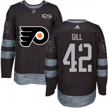 Youth Philadelphia Flyers Spencer Gill 1917-2017 100th Anniversary Jersey - Black Authentic