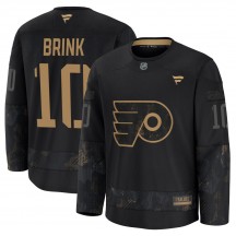 Fanatics Philadelphia Flyers Bobby Brink 2024 Military Appreciation Practice Jersey - Black Premium