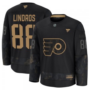 Fanatics Philadelphia Flyers Eric Lindros 2024 Military Appreciation Practice Jersey - Black Premium