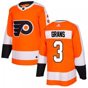 Adidas Philadelphia Flyers Helge Grans Home Jersey - Orange Authentic