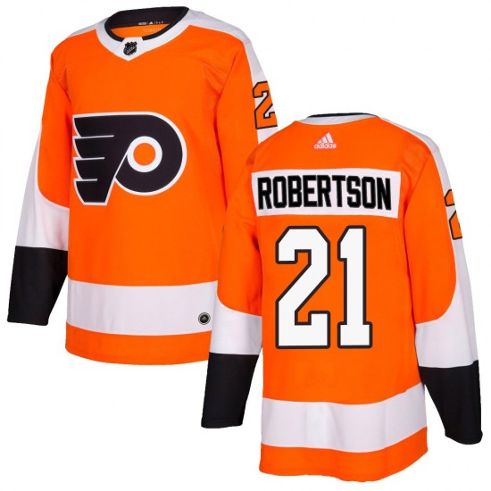 Adidas Philadelphia Flyers Tucker Robertson Home Jersey - Orange Authentic