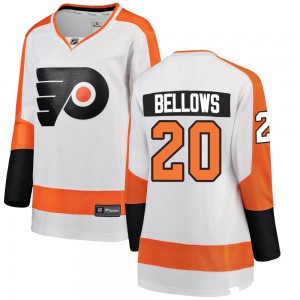 Women's Fanatics Branded Philadelphia Flyers Kieffer Bellows Away Jersey - White Breakaway