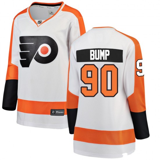 Women's Fanatics Branded Philadelphia Flyers Alex Bump Away Jersey - White Breakaway