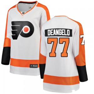 Women's Fanatics Branded Philadelphia Flyers Tony DeAngelo Away Jersey - White Breakaway