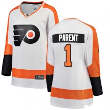 Women's Fanatics Branded Philadelphia Flyers Bernie Parent Away Jersey - White Breakaway