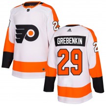 Adidas Philadelphia Flyers Nikita Grebenkin Jersey - White Authentic