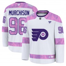 Youth Fanatics Philadelphia Flyers Ty Murchison 2024 Hockey Fights Cancer Practice Jersey - White Premium