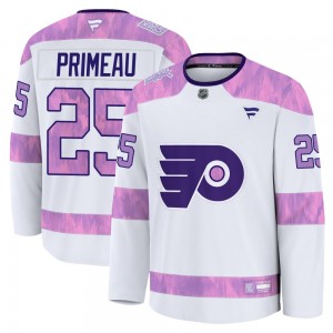 Youth Fanatics Philadelphia Flyers Keith Primeau 2024 Hockey Fights Cancer Practice Jersey - White Premium