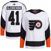 Youth Adidas Philadelphia Flyers Luke Glendening Reverse Retro 2.0 Jersey - White Authentic