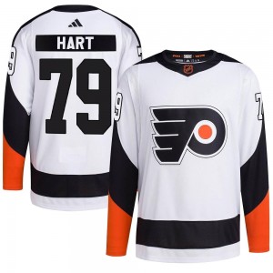 Youth Adidas Philadelphia Flyers Carter Hart Reverse Retro 2.0 Jersey - White Authentic