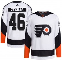 Youth Adidas Philadelphia Flyers Trevor Zegras Reverse Retro 2.0 Jersey - White Authentic