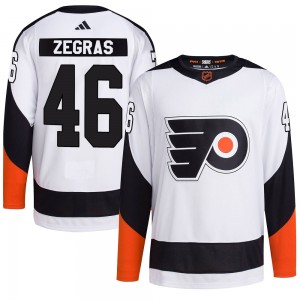 Youth Adidas Philadelphia Flyers Trevor Zegras Reverse Retro 2.0 Jersey - White Authentic