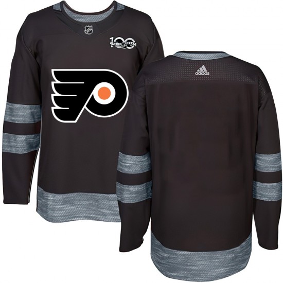 Philadelphia Flyers Blank ＃ 1917-2017 100th Anniversary Jersey - Black Authentic