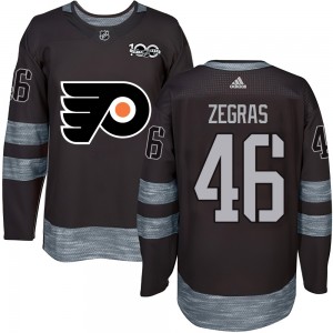 Philadelphia Flyers Trevor Zegras 1917-2017 100th Anniversary Jersey - Black Authentic