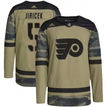 Adidas Philadelphia Flyers David Jiricek Military Appreciation Practice Jersey - Camo Authentic
