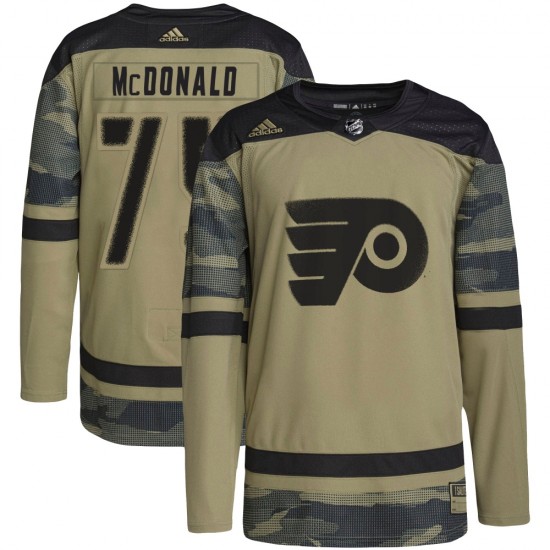 Adidas Philadelphia Flyers Hunter McDonald Military Appreciation Practice Jersey - Camo Authentic