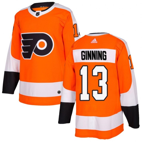 Youth Adidas Philadelphia Flyers Adam Ginning Home Jersey - Orange Authentic