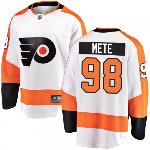 Youth Fanatics Branded Philadelphia Flyers Victor Mete Away Jersey - White Breakaway