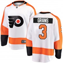Fanatics Branded Philadelphia Flyers Helge Grans Away Jersey - White Breakaway